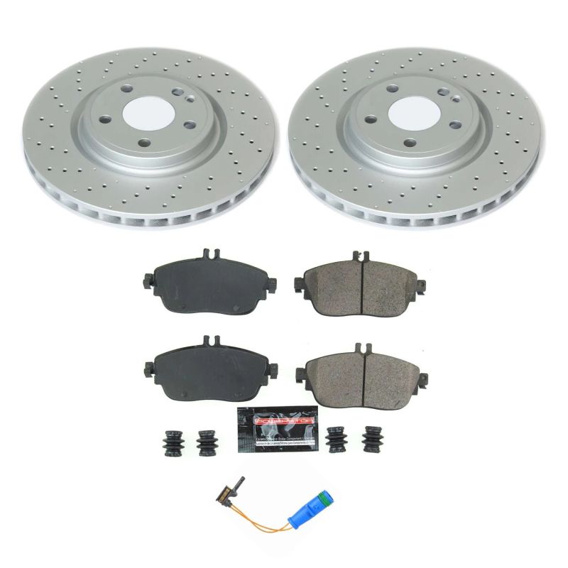 Power Stop Front Z17 Evolution Geomet Coated Brake Kit Infiniti QX30 2017 - 2019 | CRK8266 - JDMuscleBrake KitspsbCRK8266