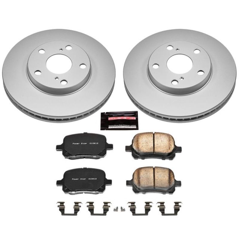 Power Stop Front Z17 Evolution Geomet Coated Brake Kit Lexus ES300 1997 - 2001 / Toyota Avalon 1998 - 2004 / Camry 1997 - 2001 / Solara 1999 - 2003 | CRK1058 - JDMuscleBrake KitspsbCRK1058