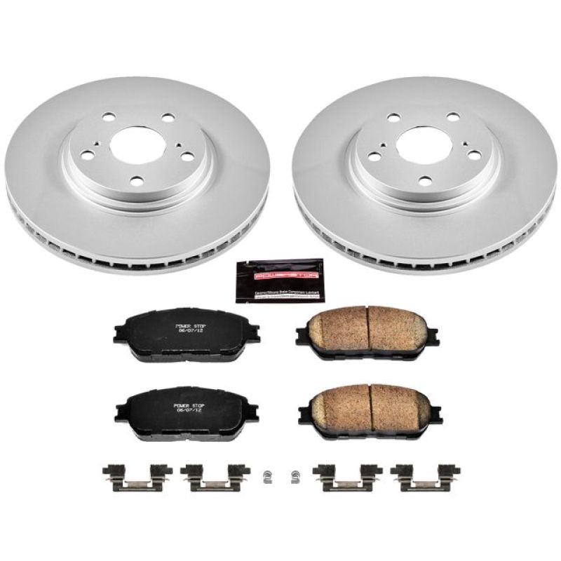 Power Stop Front Z17 Evolution Geomet Coated Brake Kit Lexus ES330 2004 - 2006 | CRK1141 - JDMuscleBrake KitspsbCRK1141