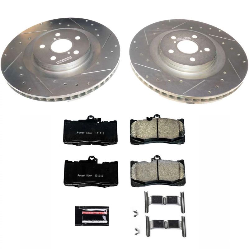 Power Stop Front Z17 Evolution Geomet Coated Brake Kit Lexus GS450h 2016 - 2018 | K8419 - JDMuscleBrake KitspsbK8419