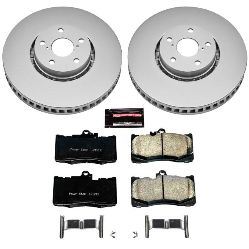 Power Stop Front Z17 Evolution Geomet Coated Brake Kit Lexus IS200t 2016 - 2017 / IS300 2018 / IS350 2016 - 2020 | CRK7687 - JDMuscleBrake KitspsbCRK7687