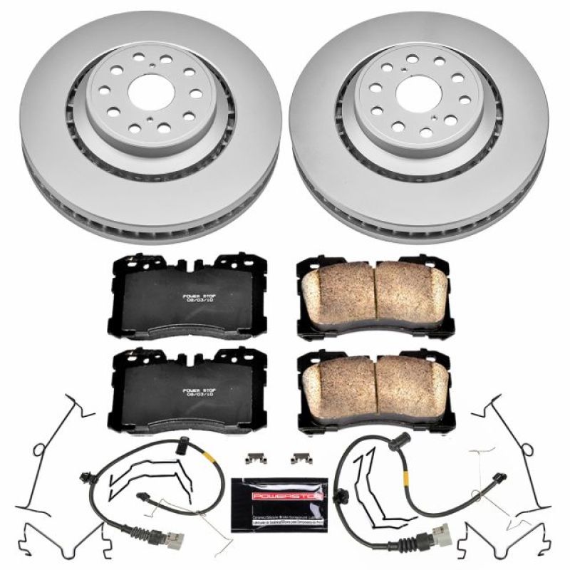 Power Stop Front Z17 Evolution Geomet Coated Brake Kit Lexus LS460 2010 - 2017 / LS600h 2010 - 2016 | CRK5826 - JDMuscleBrake KitspsbCRK5826