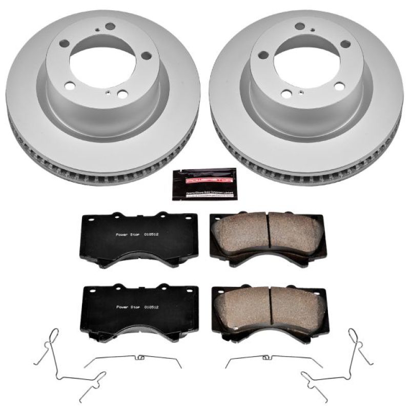 Power Stop Front Z17 Evolution Geomet Coated Brake Kit Lexus LX570 2008 - 2015 / Toyota Land Cruiser 2008 - 2015 | CRK4696 - JDMuscleBrake KitspsbCRK4696