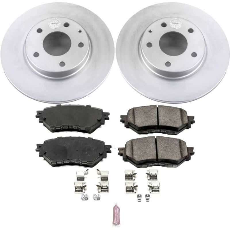 Power Stop Front Z17 Evolution Geomet Coated Brake Kit Mazda Mazdaspeed 3 2014 - 2016 | CRK6975 - JDMuscleBrake KitspsbCRK6975