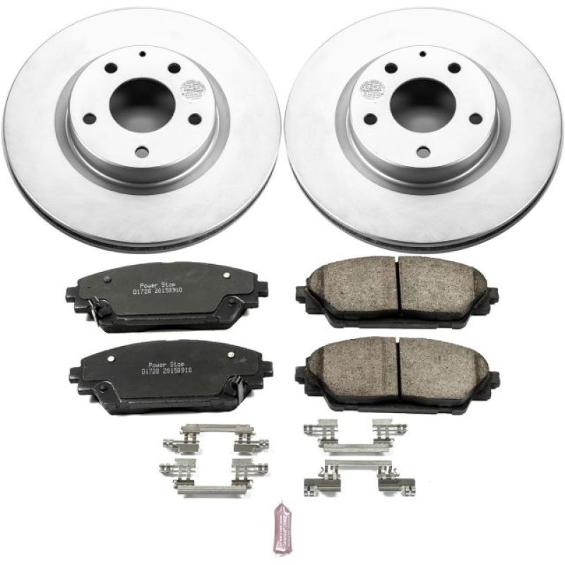 Power Stop Front Z17 Evolution Geomet Coated Brake Kit Mazda Mazdaspeed 3 2014 - 2018 / CX - 3 2016 - 21 | CRK6971 - JDMuscleBrake KitspsbCRK6971