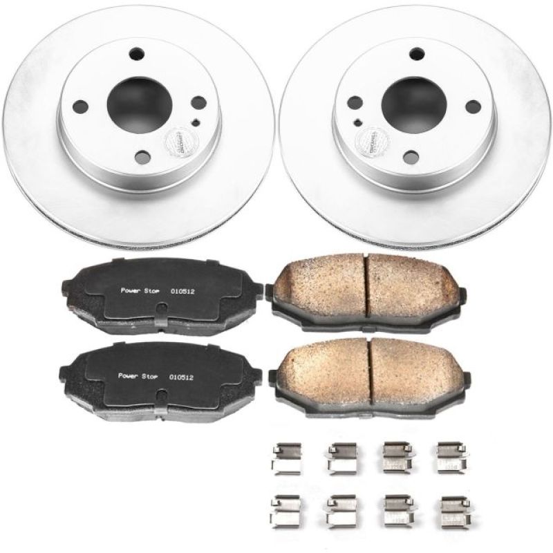 Power Stop Front Z17 Evolution Geomet Coated Brake Kit Mazda Miata 1990 - 1993 | CRK717 - JDMuscleBrake KitspsbCRK717