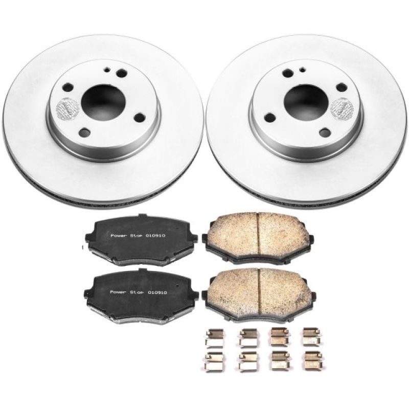 Power Stop Front Z17 Evolution Geomet Coated Brake Kit Mazda Miata 1994 - 2002 | CRK793 - JDMuscleBrake KitspsbCRK793