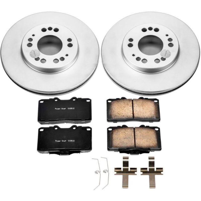 Power Stop Front Z17 Evolution Geomet Coated Brake Kit Mitsubishi 3000GT 1999 | CRK804 - JDMuscleBrake KitspsbCRK804
