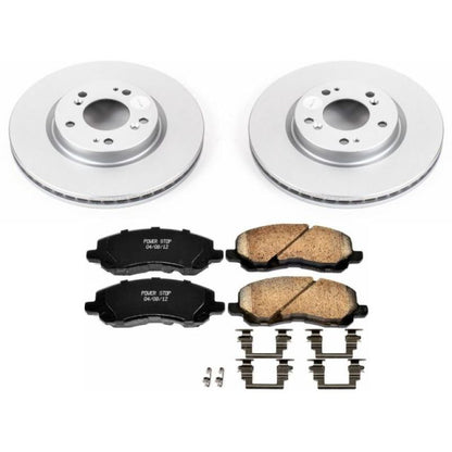 Power Stop Front Z17 Evolution Geomet Coated Brake Kit Mitsubishi Eclipse 2006 - 2012 / Galant 2004 - 2009 | CRK094 - JDMuscleBrake Caliper Adapter BracketspsbCRK094