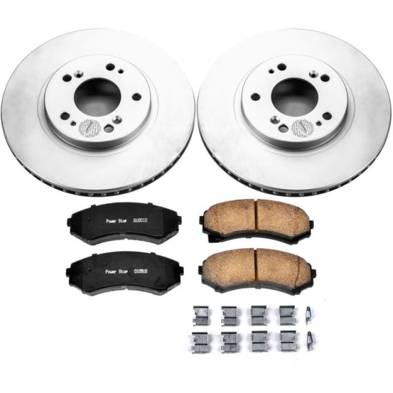 Power Stop Front Z17 Evolution Geomet Coated Brake Kit Mitsubishi Endeavor 2004 - 2011 | CRK5258 - JDMuscleBrake KitspsbCRK5258