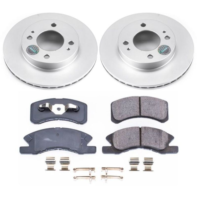 Power Stop Front Z17 Evolution Geomet Coated Brake Kit Mitsubishi Mirage 2014 - 2017 | CRK7217 - JDMuscleBrake KitspsbCRK7217