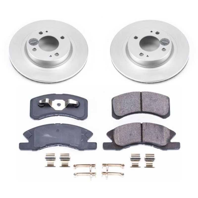 Power Stop Front Z17 Evolution Geomet Coated Brake Kit Mitsubishi Mirage 2017 - 2020 / Mirage G4 2017 - 2020 | CRK7894 - JDMuscleBrake KitspsbCRK7894