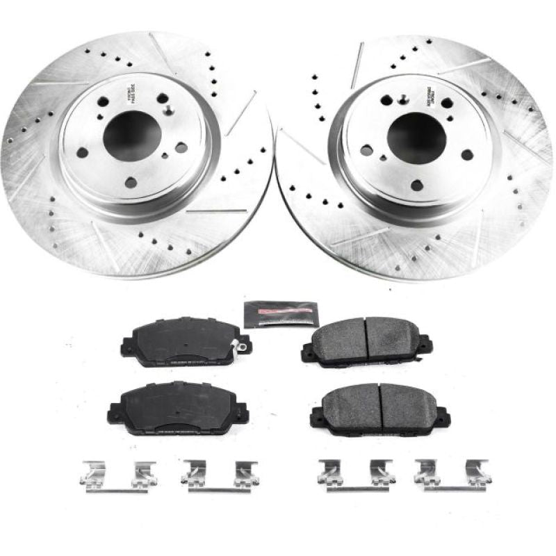 Power Stop Front Z23 Evolution Sport Brake Kit Honda Accord 2018 - 21 | K8165 - JDMuscleBrake KitspsbK8165