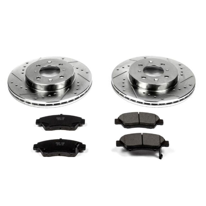 Power Stop Front Z23 Evolution Sport Brake Kit Honda Civic 2003 - 2005 | K696 - JDMuscleBrake KitspsbK696