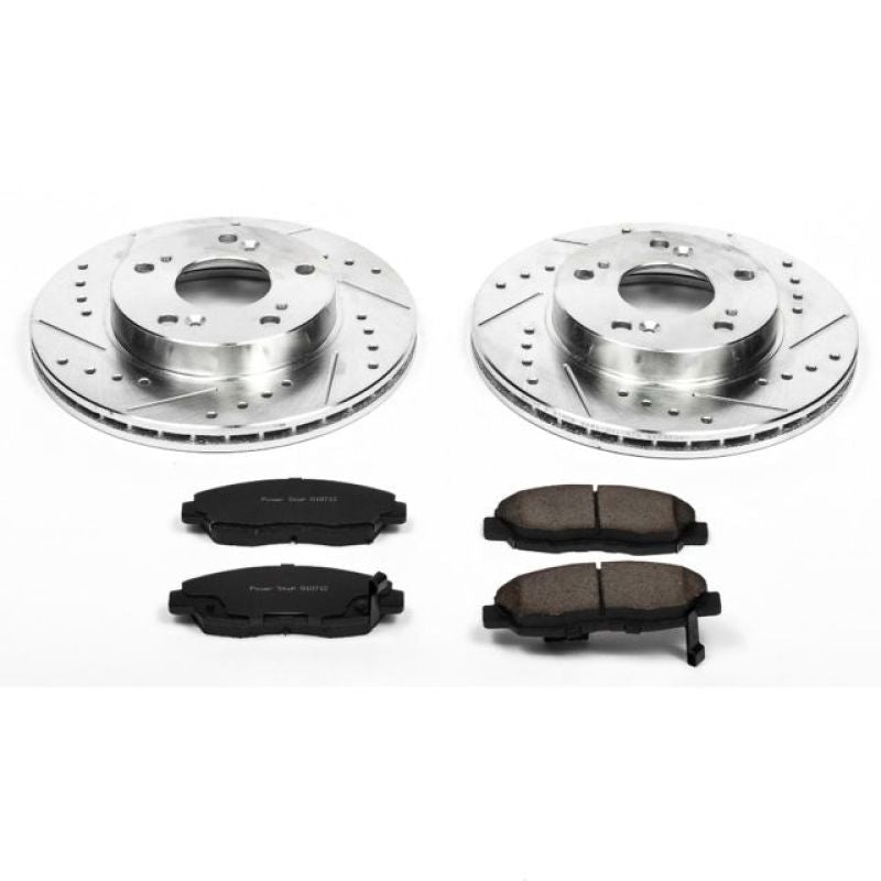 Power Stop Front Z23 Evolution Sport Brake Kit Honda Civic 2006 - 2011 | K2384 - JDMuscleBrake KitspsbK2384