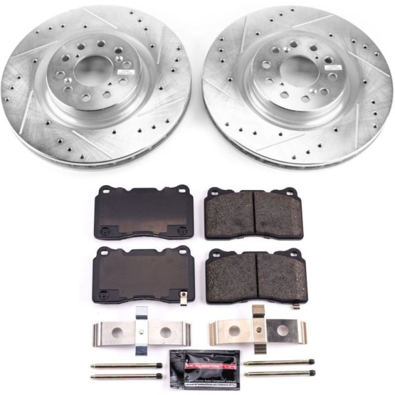 Power Stop Front Z23 Evolution Sport Brake Kit Honda Civic 2017 - 2019 | K7869 - JDMuscleBrake KitspsbK7869