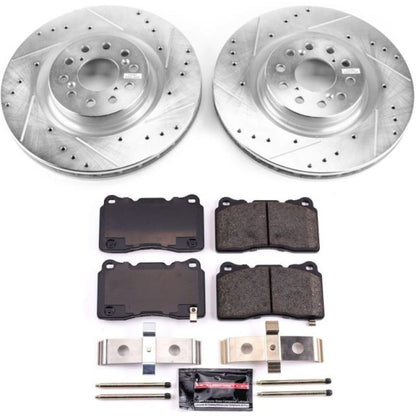 Power Stop Front Z23 Evolution Sport Brake Kit Honda Civic 2017 - 2019 | K7869 - JDMuscleBrake KitspsbK7869