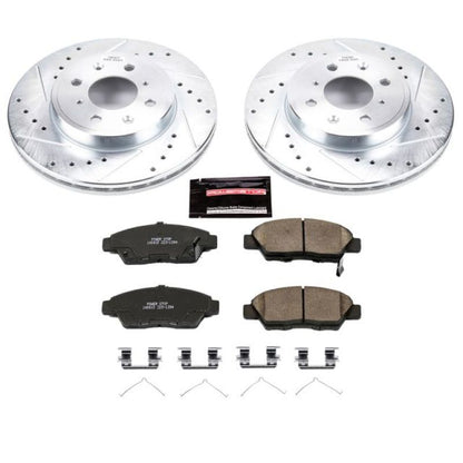 Power Stop Front Z23 Evolution Sport Brake Kit Honda Fit 15 - 2019 | K7032 - JDMuscleBrake KitspsbK7032