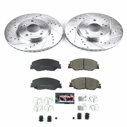 Power Stop Front Z23 Evolution Sport Brake Kit Honda Insight 2019 - 21 | K8318 - JDMuscleBrake KitspsbK8318