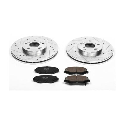Power Stop Front Z23 Evolution Sport Brake Kit Honda Pilot 2003 - 2008 | K2302 - JDMuscleBrake KitspsbK2302