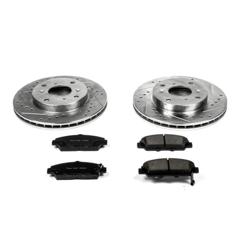 Power Stop Front Z23 Evolution Sport Brake Kit Honda Prelude 1992 - 1996 | K1033 - JDMuscleBrake KitspsbK1033