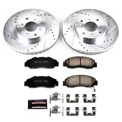 Power Stop Front Z23 Evolution Sport Brake Kit Honda Prelude 1992 - 1996 | K1037 - JDMuscleBrake KitspsbK1037