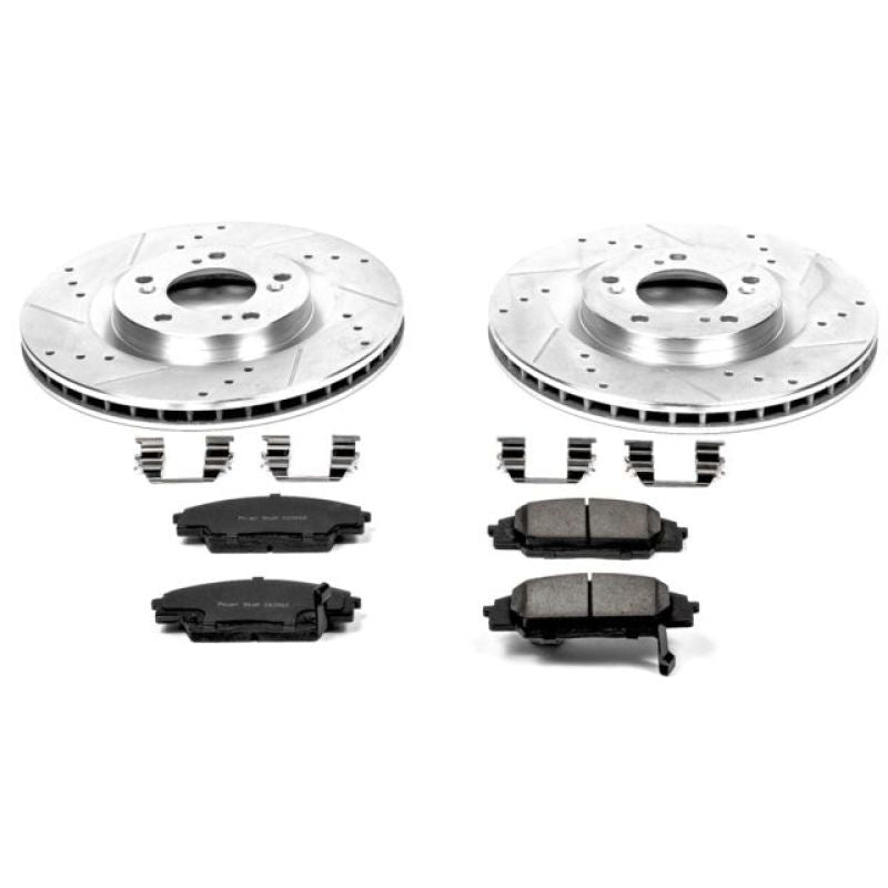 Power Stop Front Z23 Evolution Sport Brake Kit Honda S2000 2000 - 2009 | K2276 - JDMuscleBrake KitspsbK2276