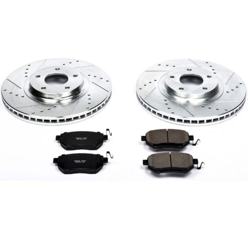 Power Stop Front Z23 Evolution Sport Brake Kit Infiniti FX35 2003 - 2005 / FX45 2003 - 2005 | K091 - JDMuscleBrake KitspsbK091