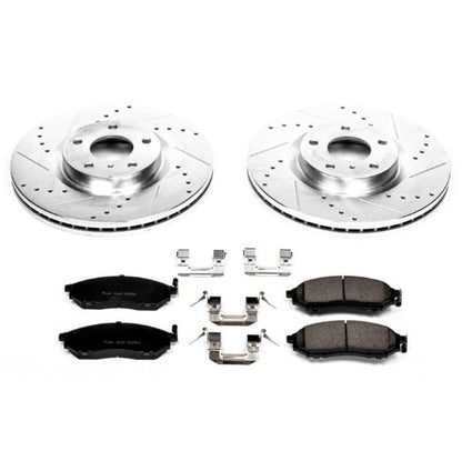 Power Stop Front Z23 Evolution Sport Brake Kit Infiniti M35 2006 - 2012 / M45 2006 - 2010 / G35 2005 - 2008 / EX35 2008 - 2012 / G25 2011 - 2012 / G37 2011 - 2013 / Nissan 350Z 2009+ / 370Z 2009 - 2019 / Murano 2011 - 2014 | K112 - JDMuscleBrake KitspsbK112
