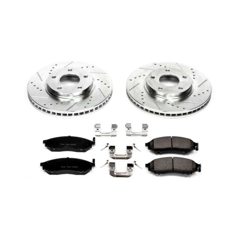 Power Stop Front Z23 Evolution Sport Brake Kit Infiniti Q45 2002 - 2006 / M45 2003 - 2004 | K152 - JDMuscleBrake KitspsbK152