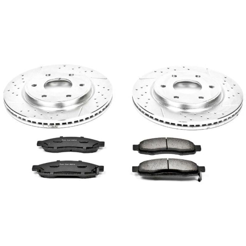 Power Stop Front Z23 Evolution Sport Brake Kit Infiniti QX56 2005 - 2007 / Nissan Armada 2005 - 2006 / Titan 2005 - 2007 | K211 - JDMuscleBrake KitspsbK211