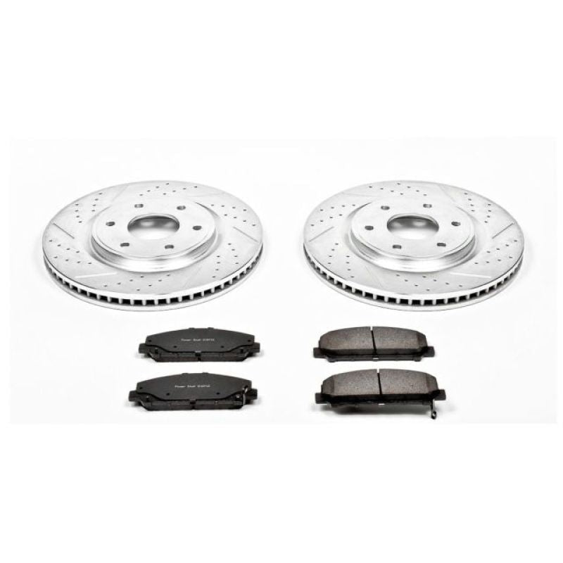 Power Stop Front Z23 Evolution Sport Brake Kit Infiniti QX56 2006 - 2007 / Nissan Armada 2006 - 2007 | K2909 - JDMuscleBrake KitspsbK2909