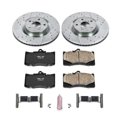 Power Stop Front Z23 Evolution Sport Brake Kit Lexus GS200t 2016 - 2017 / GS300 2018 / GS350 2011 / GS450h 2011 / GS460 2011 / IS350 2011 - 2012 | K6353 - JDMuscleBrake KitspsbK6353