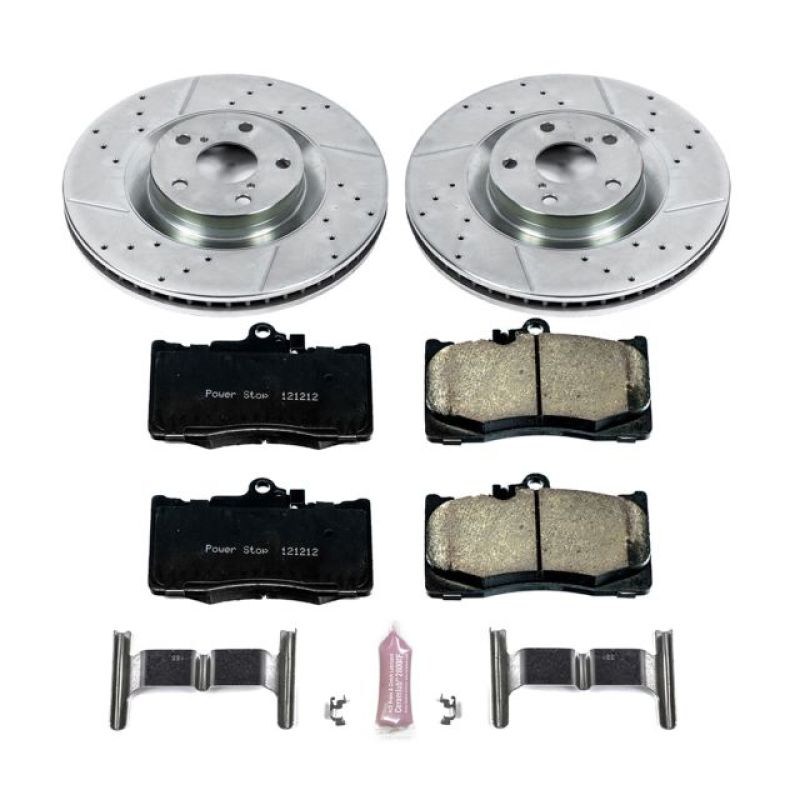Power Stop Front Z23 Evolution Sport Brake Kit Lexus GS350 2013 - 2020 / GS450H 2013 - 2018 / IS350 2013 - 2020 / IS350C 2013 - 2015 / RC350 15 - 2020 / IS200t 2016 - 2017 / RC200t 2016 - 2017 / IS300 2016 - 21 / RC300 2016 - 2020 / GS300 2018 - 2019 | K6355 - JDMuscleBrake KitspsbK6355