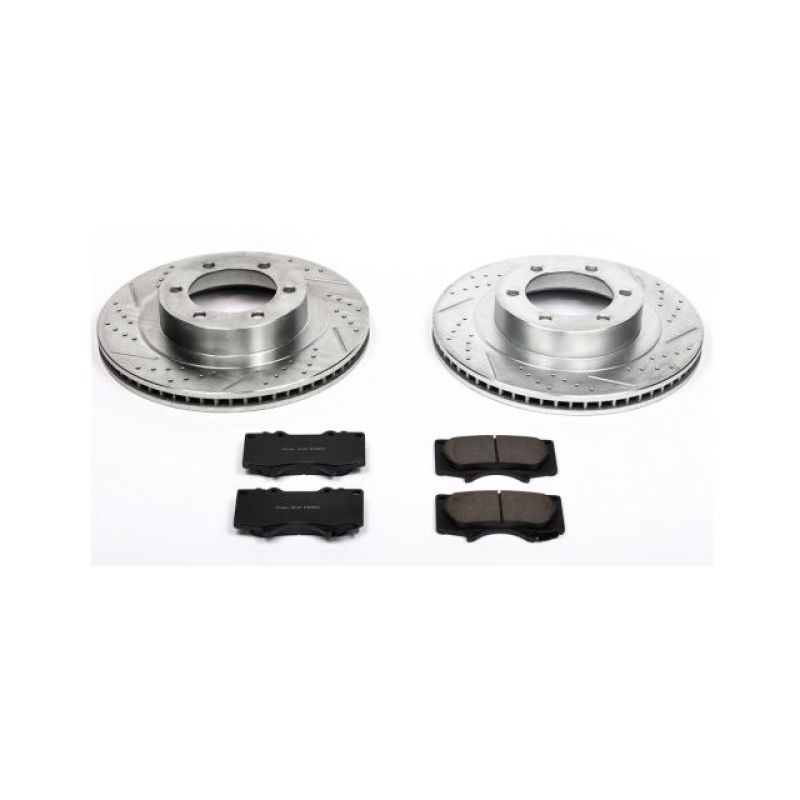 Power Stop Front Z23 Evolution Sport Brake Kit Lexus GX470 2003 - 2009 / Toyota 4Runner 2003 - 2009 | K2421 - JDMuscleBrake KitspsbK2421