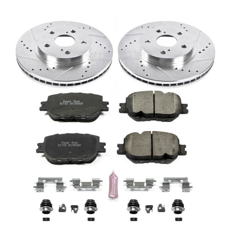 Power Stop Front Z23 Evolution Sport Brake Kit Lexus IS250 2014 - 2015 | K6990 - JDMuscleBrake KitspsbK6990