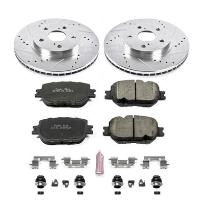 Power Stop Front Z23 Evolution Sport Brake Kit Lexus IS250 2014 - 2015 | K6990 - JDMuscleBrake KitspsbK6990