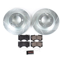 Power Stop Front Z23 Evolution Sport Brake Kit Lexus LX570 2016 - 21 / Toyota Land Cruiser 2016 - 21 / Sequoia 2008 - 21 / Tundra 2007 - 21 | K2952 - JDMuscleBrake KitspsbK2952