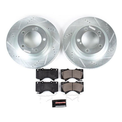 Power Stop Front Z23 Evolution Sport Brake Kit Lexus LX570 2016 - 21 / Toyota Land Cruiser 2016 - 21 / Sequoia 2008 - 21 / Tundra 2007 - 21 | K2952 - JDMuscleBrake KitspsbK2952