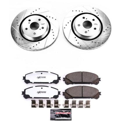 Power Stop Front Z23 Evolution Sport Brake Kit Lexus RX350 2016 - 21 / RX350L 2018 - 21 / RX450h 2016 - 21 / RX450hL 2018 - 21 / Toyota Avalon 2020 - 21 / Camry 2020 - 21 | K7688 - 36 - JDMuscleBrake KitspsbK7688-36