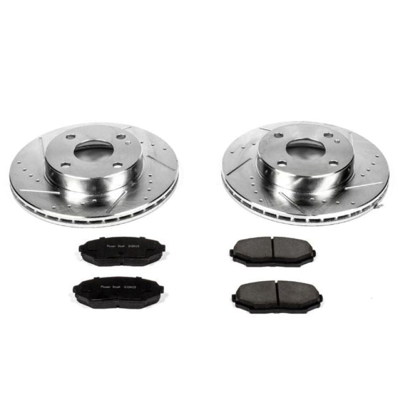 Power Stop Front Z23 Evolution Sport Brake Kit Mazda Miata 1990 - 1993 | K717 - JDMuscleBrake KitspsbK717