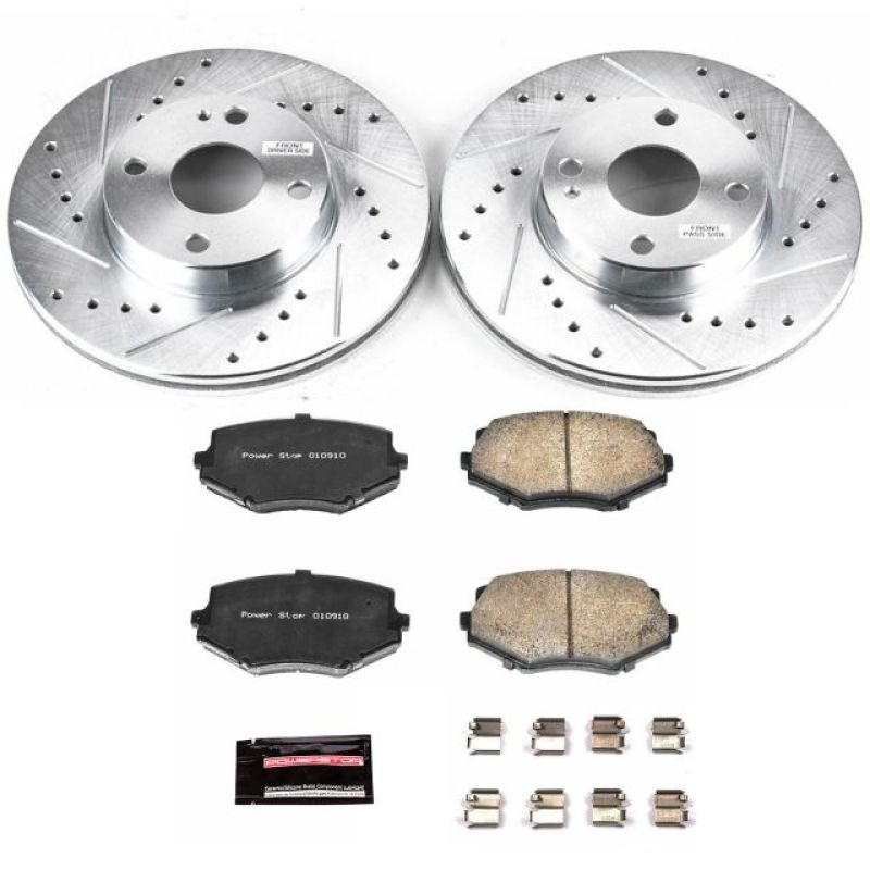 Power Stop Front Z23 Evolution Sport Brake Kit Mazda Miata 1994 - 2002 | K793 - JDMuscleBrake KitspsbK793