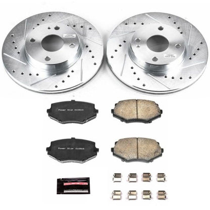 Power Stop Front Z23 Evolution Sport Brake Kit Mazda Miata 1994 - 2002 | K793 - JDMuscleBrake KitspsbK793