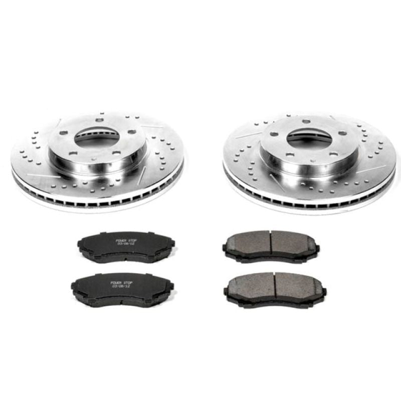 Power Stop Front Z23 Evolution Sport Brake Kit Mazda MPV 2000 - 2006 | K1184 - JDMuscleBrake KitpsbK1184