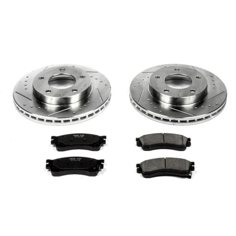 Power Stop Front Z23 Evolution Sport Brake Kit Mazda Protege 2001 - 2003 | K788 - JDMuscleBrake KitspsbK788