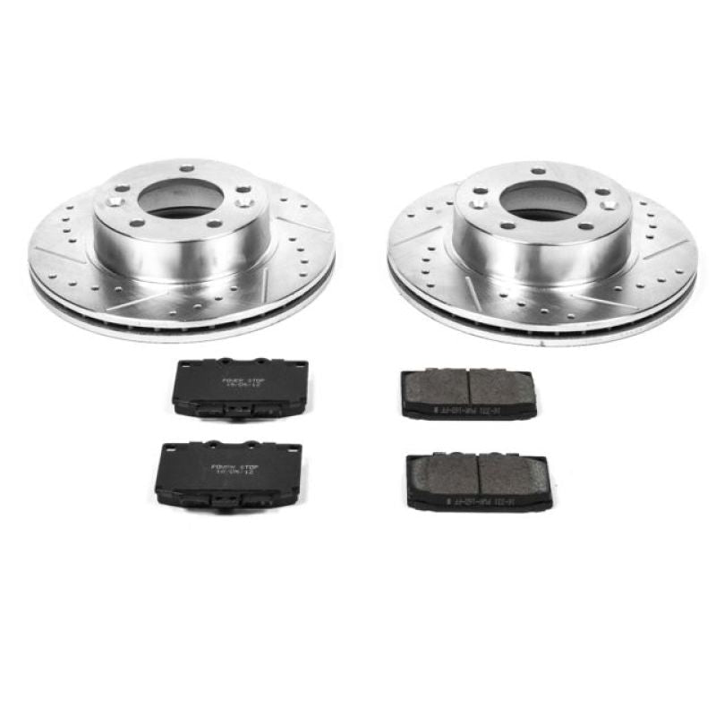 Power Stop Front Z23 Evolution Sport Brake Kit Mazda RX - 7 1986 - 1991 | K470 - JDMuscleBrake KitspsbK470
