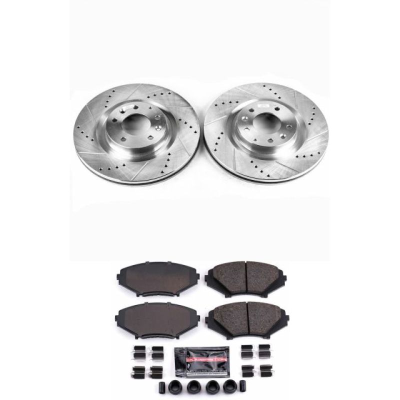 Power Stop Front Z23 Evolution Sport Brake Kit Mazda RX - 8 2004 - 2011 | K3026 - JDMuscleBrake KitspsbK3026