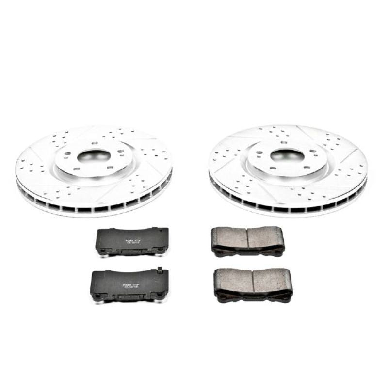 Power Stop Front Z23 Evolution Sport Brake Kit Mitsubishi Lancer 2003 - 2006 | K107 - JDMuscleBrake KitspsbK107