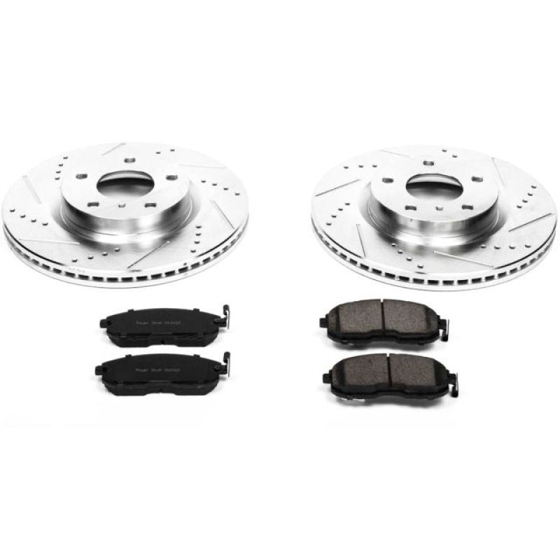 Power Stop Front Z23 Evolution Sport Brake Kit Nissan/Infiniti 350Z 2003 - 2005 / G35 2003 - 2005 | K3140 - JDMuscleBrake KitspsbK3140