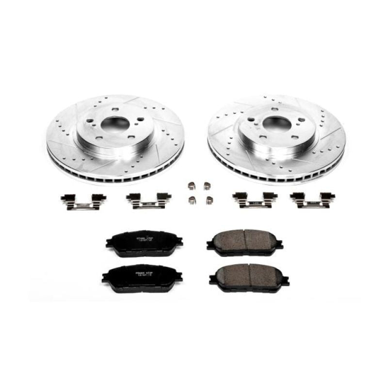 Power Stop Front Z23 Evolution Sport Brake Kit Toyota Camry 2005 - 2006 | K2410 - JDMuscleBrake KitspsbK2410